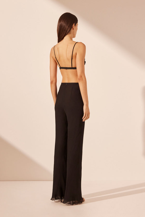 MIRA TRIANGLE BRALETTE - BLACK_B