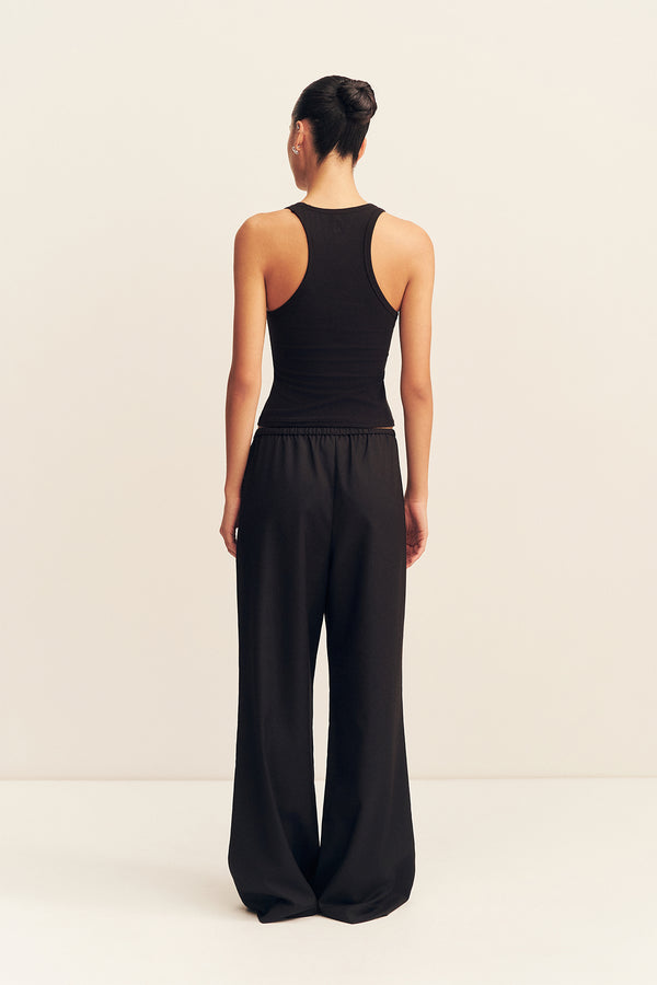 CASTRO SUITING DRAWSTRING PANT - BLACK