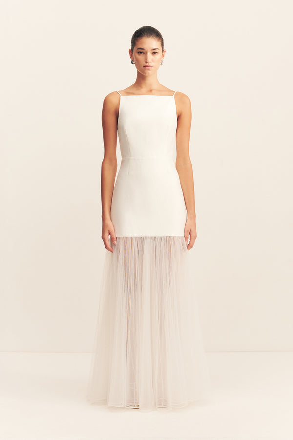 CALCITE CONTRAST SQUARE NECK MAXI DRESS_F