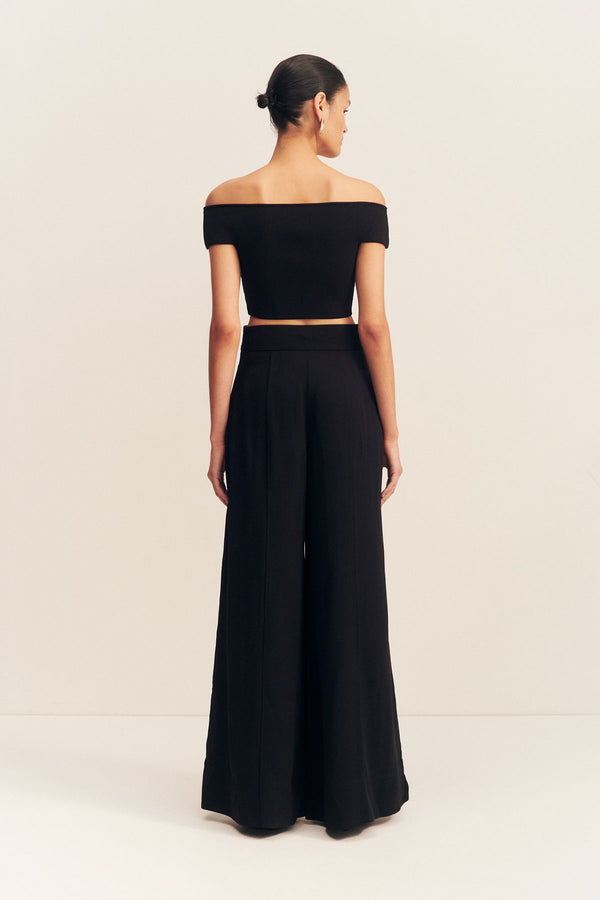 ILIAD PALAZZO PANT - BLACK_B