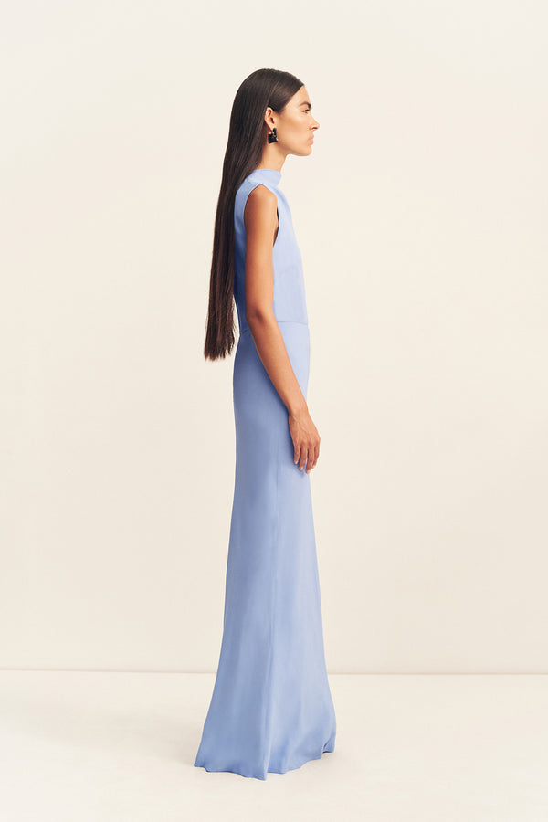 RIO SLEEVELESS MAXI DRESS - CORNFLOWER BLUE