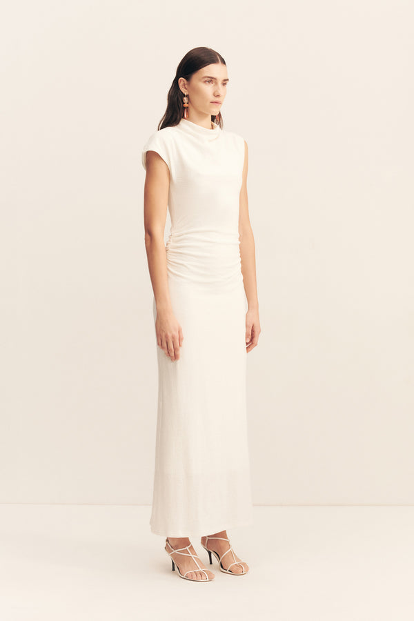 BEAU SLEEVELESS MAXI DRESS - IVORY