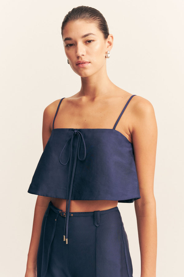 OTIS CROPPED CAMI - MIDNIGHT