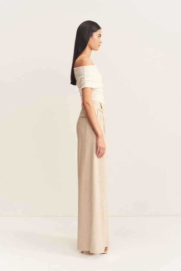 BEAU OFF SHOULDER TOP - IVORY_S