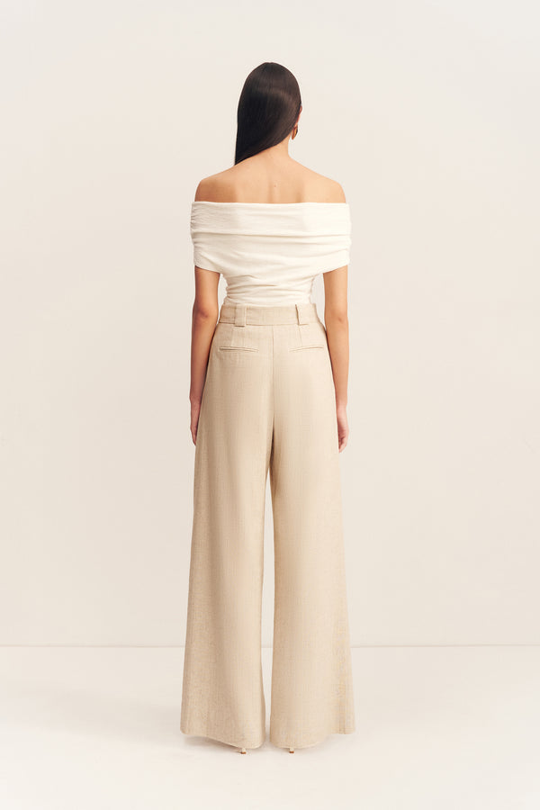BEAU OFF SHOULDER TOP - IVORY_B
