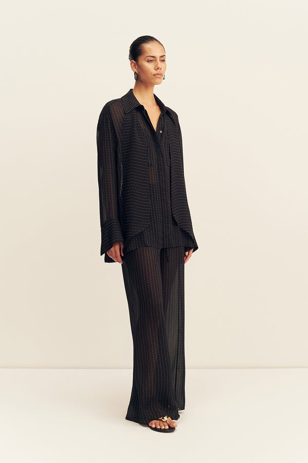 IRVING POLKA DOT SHEER PANT