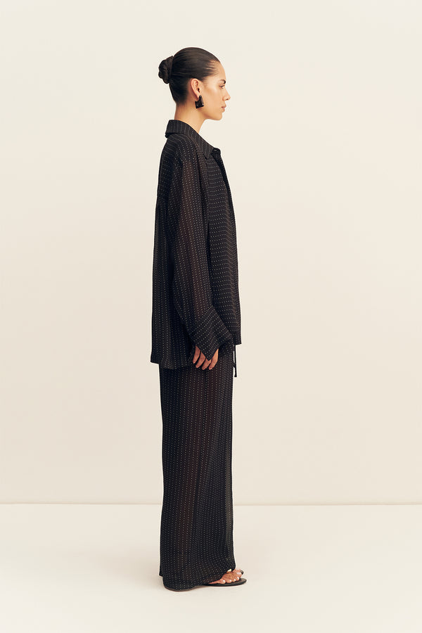 IRVING POLKA DOT SHEER PANT