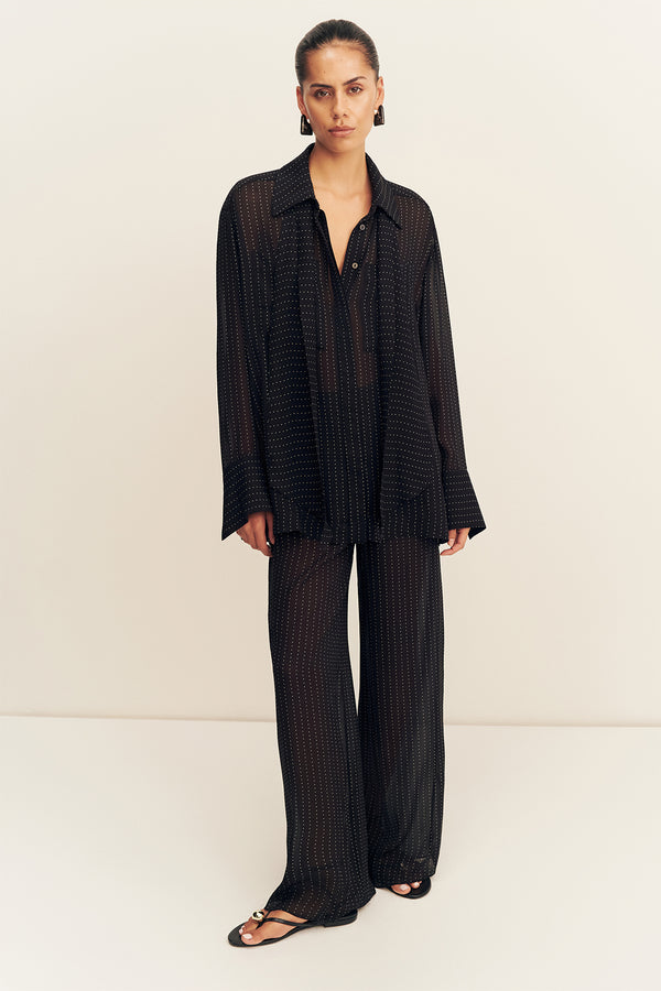 IRVING POLKA DOT SHEER PANT