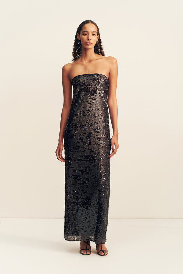 AMERIE STRAPLESS MAXI DRESS - PORT ROYALE_F