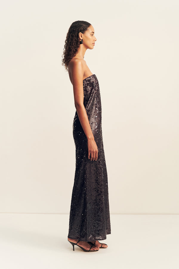 AMERIE STRAPLESS MAXI DRESS - PORT ROYALE