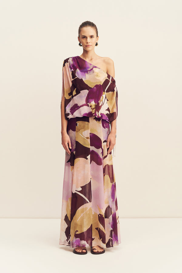 GIA OFF SHOULDER BLOUSON MAXI DRESS_F