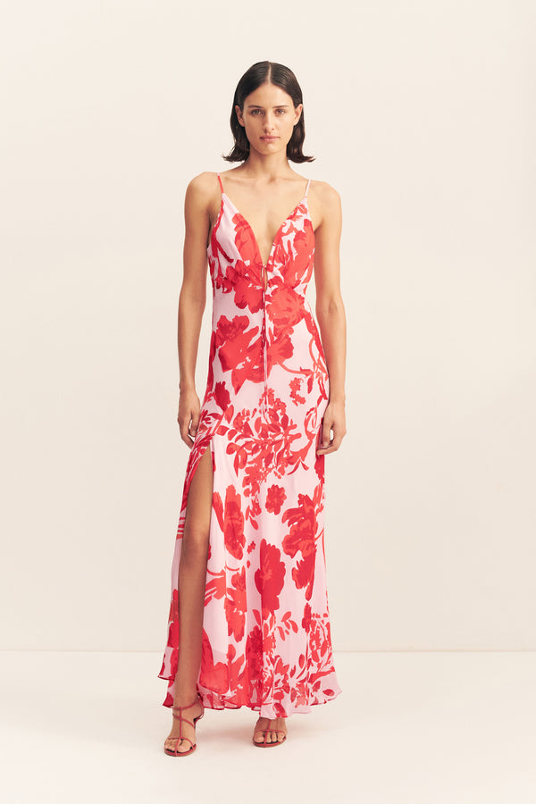 ALEYNA PLUNGED MAXI DRESS_F