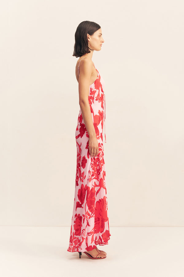 ALEYNA PLUNGED MAXI DRESS