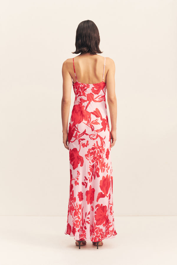ALEYNA PLUNGED MAXI DRESS