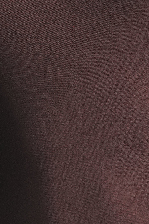 ALLEGRA LACE PANELLED MINI DRESS - ESPRESSO