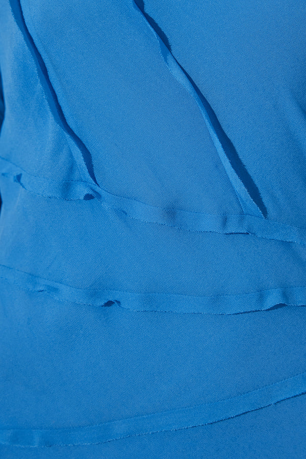 AMINA ASYMMETRICAL MAXI DRESS - AQUA_SW