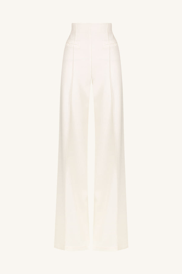 AMURA HIGH WAISTED WIDE LEG PANT - CREAM_G