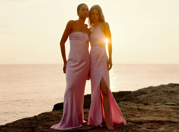 La Lune Asymmetrical Gathered Maxi Dress | Peony | Dresses | Shona Joy La Lune Asymmetrical Gathered Maxi Dress | Peony | Dresses | Shona Joy