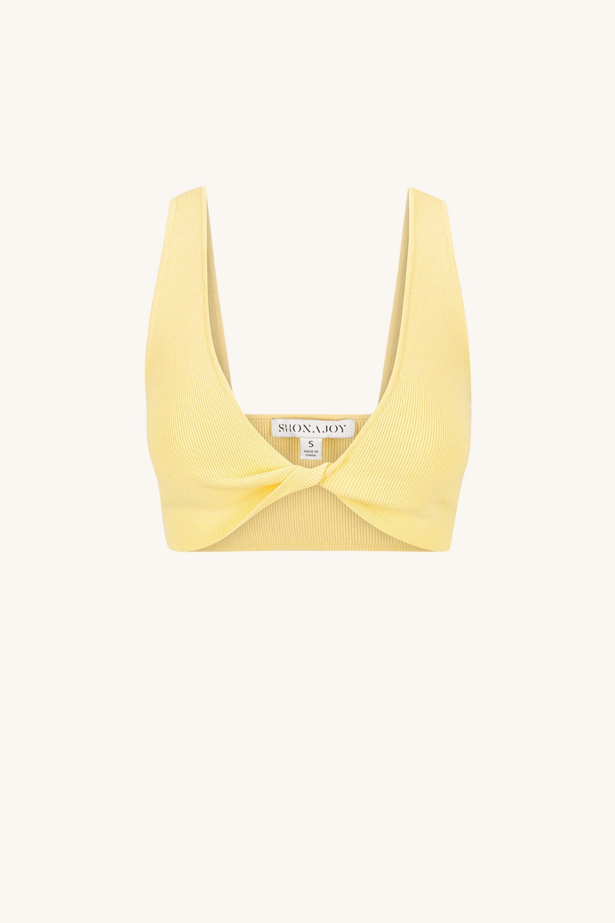 Buy Bouji Bralette Top with Front Tie, Yellow Color Women