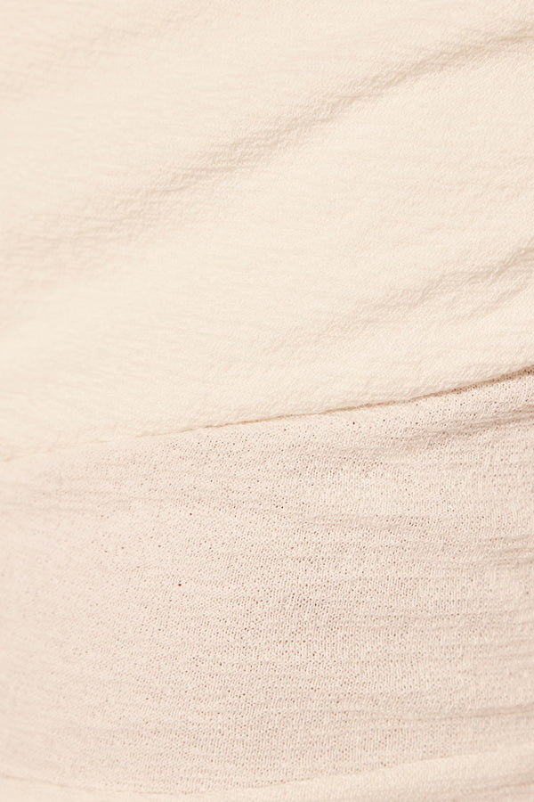 BEAU SLEEVELESS DRAWSTRING MAXI DRESS - IVORY_SW