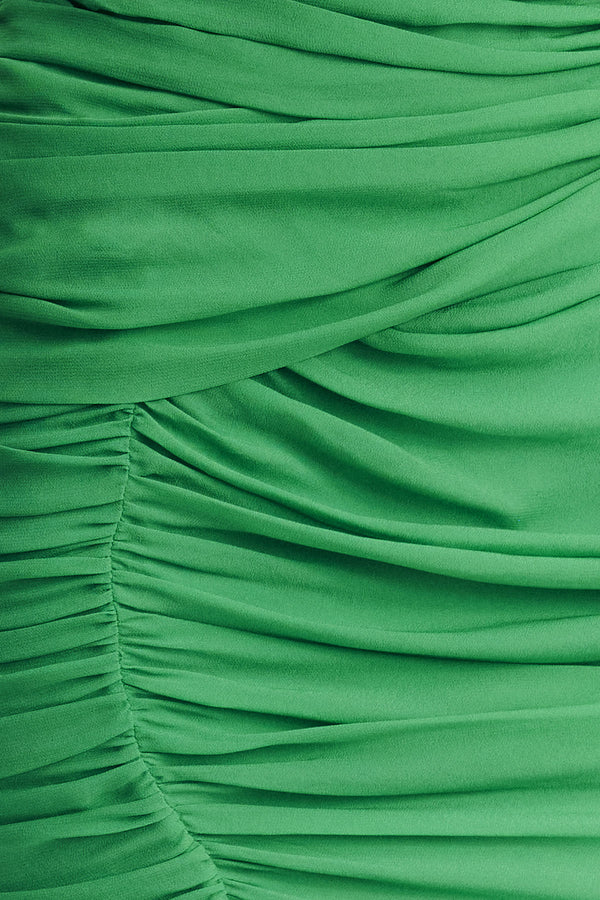 BLAIR HIGH NECK MAXI DRESS - APPLE GREEN