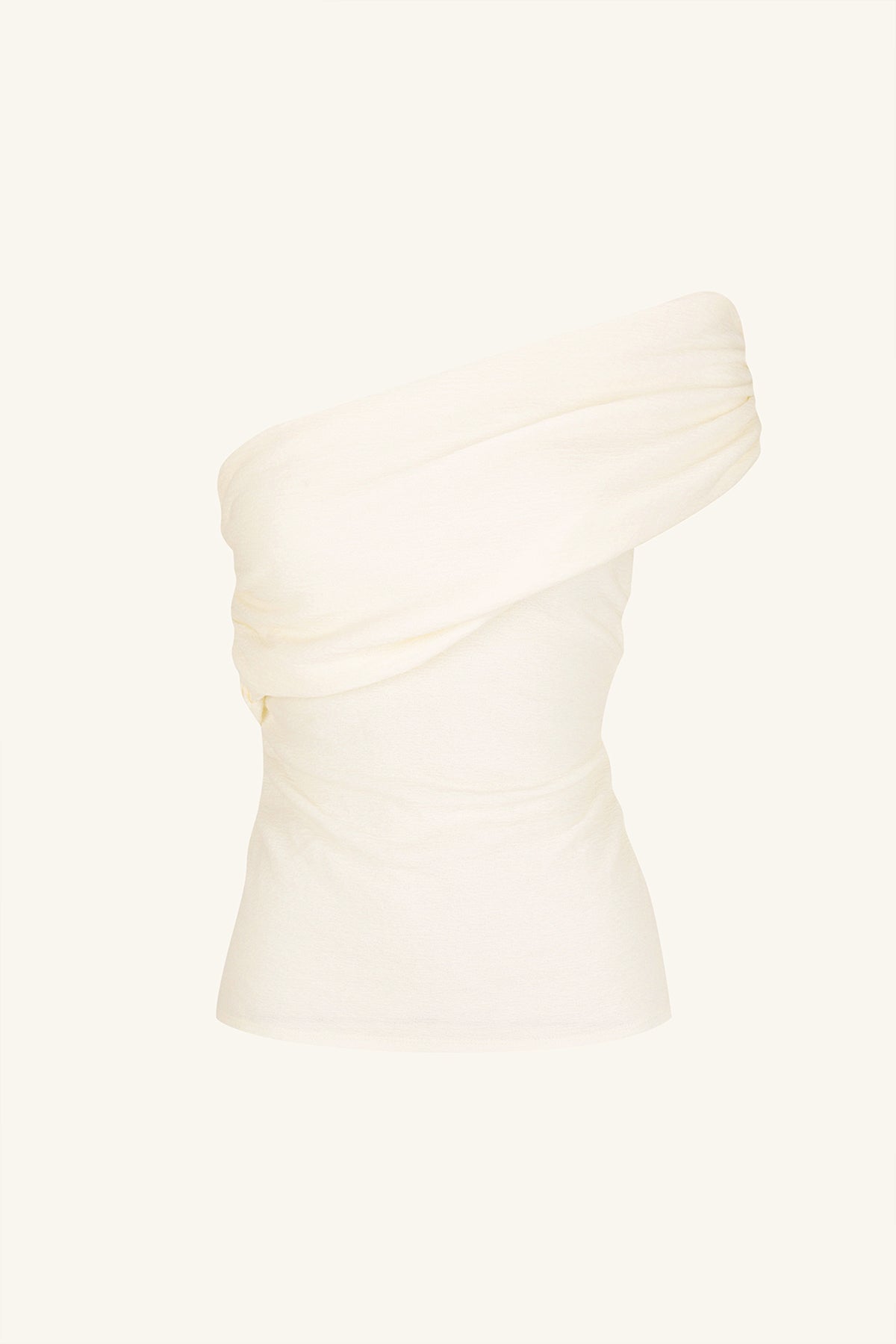BEAU ONE SHOULDER TOP - IVORY_G