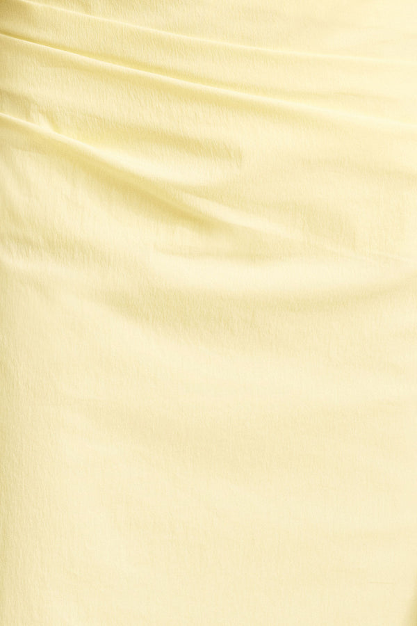 CAMPBELL RUFFLE DRAPED MAXI DRESS - LEMONADE