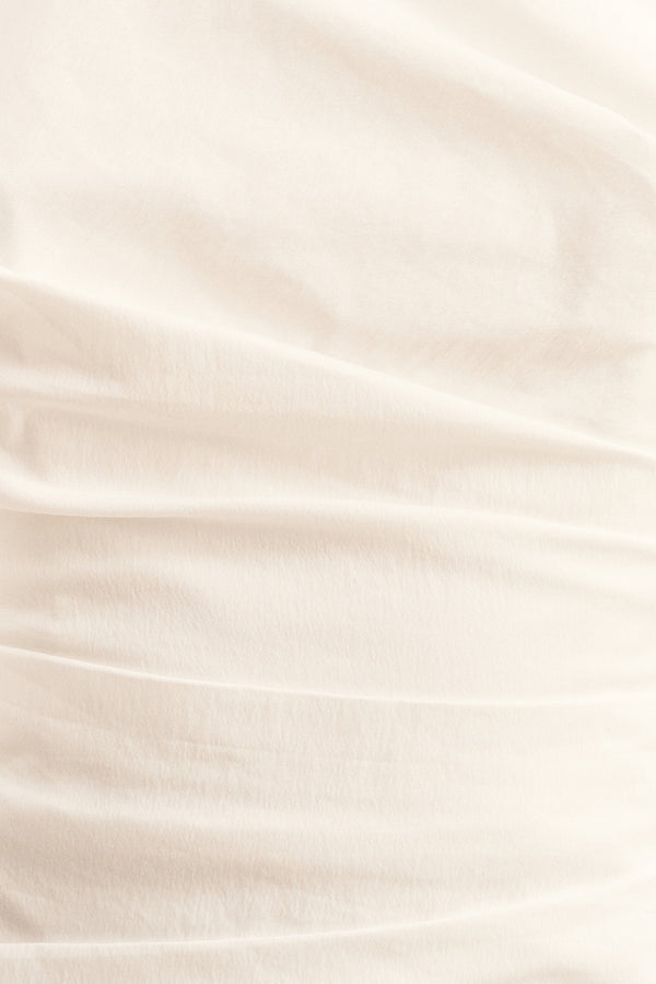 CAMPBELL GATHERED TOP - IVORY