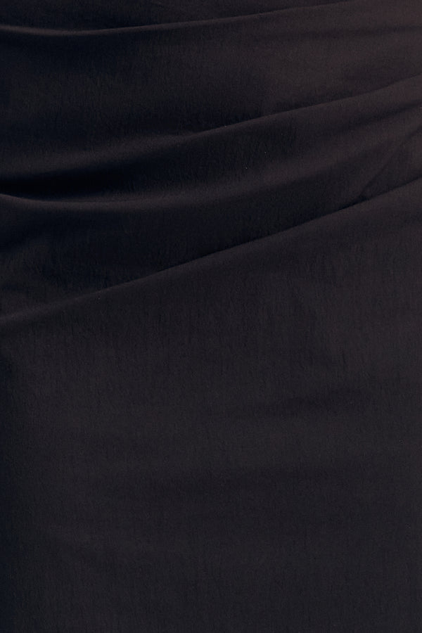 CAMPBELL STRAPLESS BUBBLE MINI DRESS - BLACK