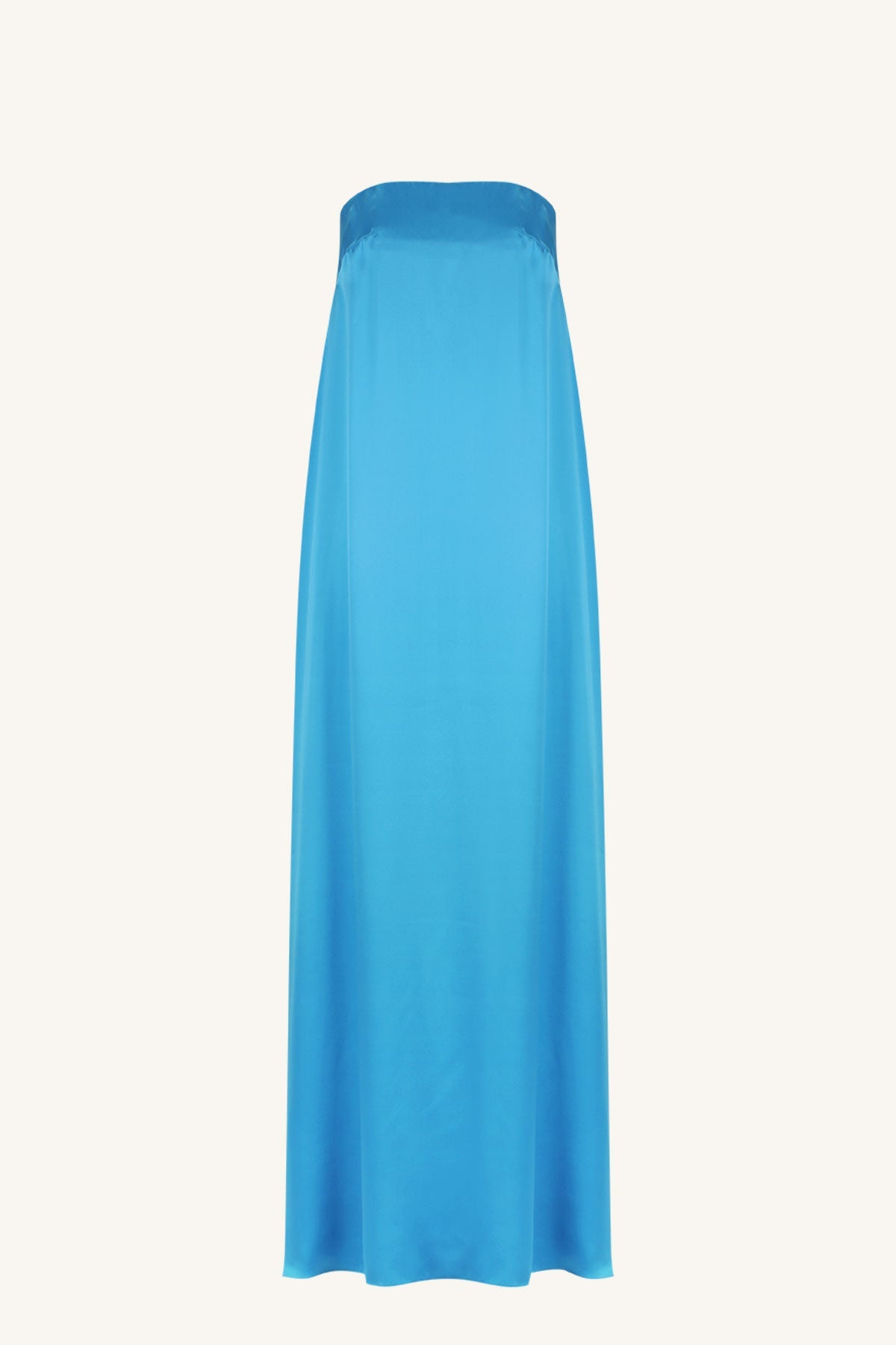 Ciel Silk Strapless Column Maxi Dress | Aqua | Dresses | Shona Joy