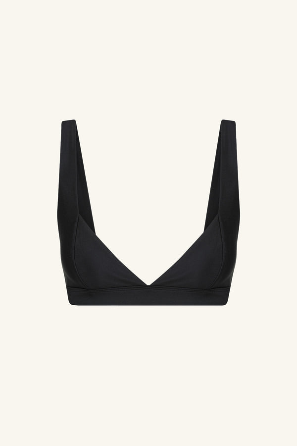 DAIQUIRI WIDE STRAP BIKINI TOP - BLACK_G