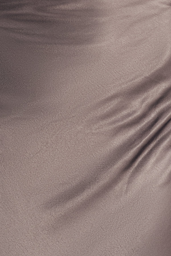 LA LUNE LACE BACK MAXI DRESS - GRAPHITE