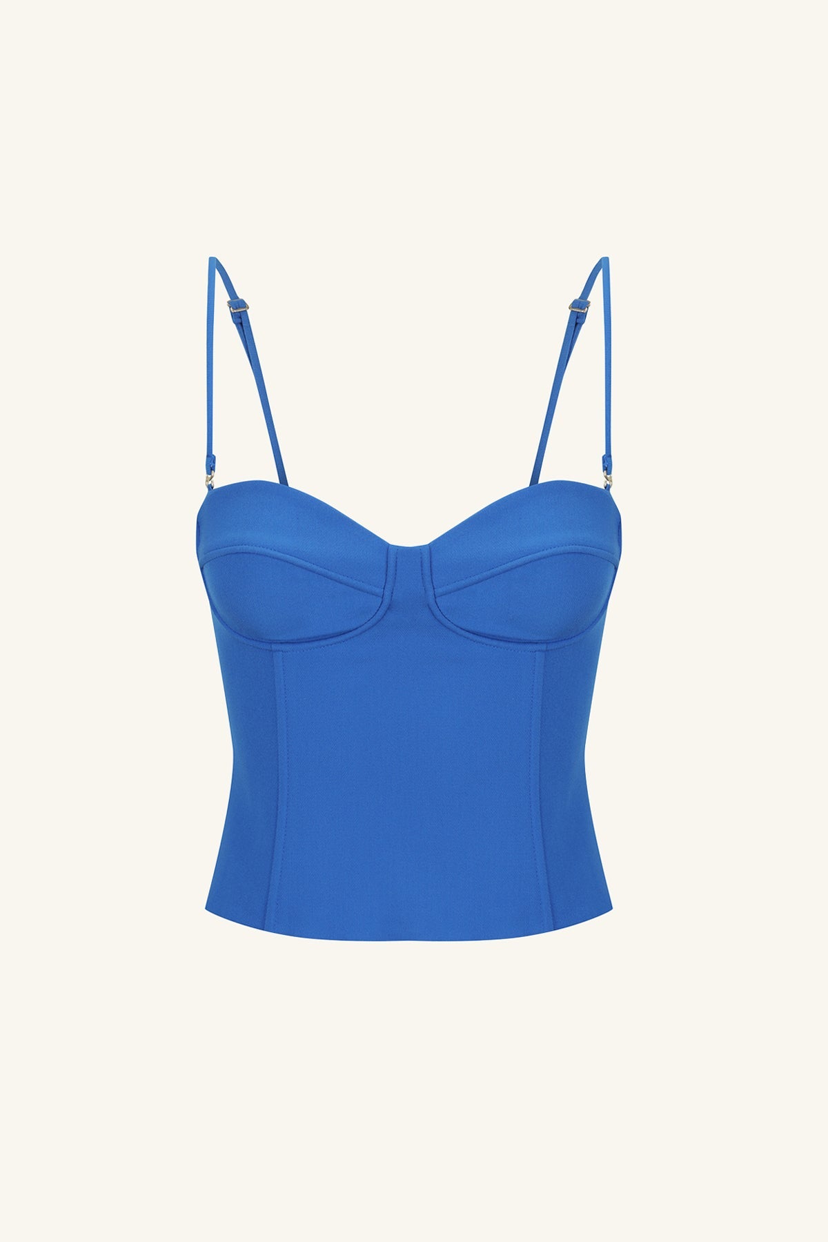 Irena Strapless Corded Bustier, Cobalt, Tops