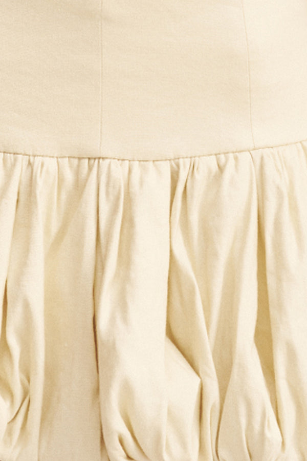 KASBAH BUBBLE MINI SKIRT - BONE_SW