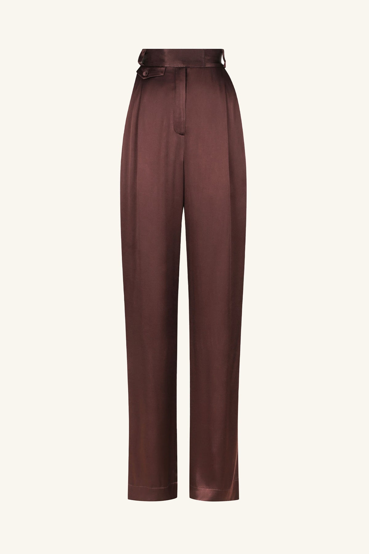 Pull&Bear high waisted tailored straight leg trouser in camel | ASOS