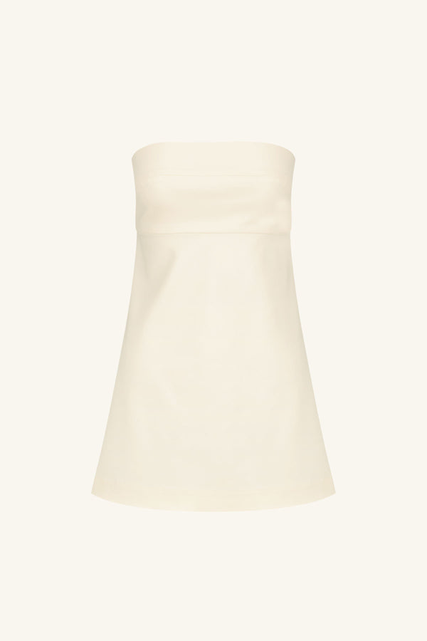 LANI STRAPLESS MINI DRESS - RICE_G
