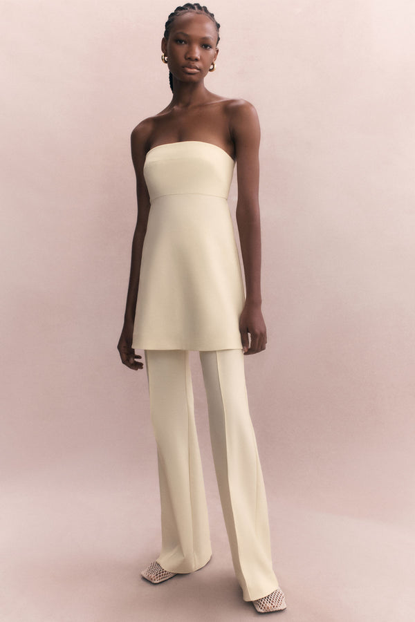 LANI BOOT CUT FLARED PANT - VANILLA_C