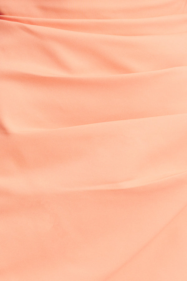 LANI STRAPLESS DRAPED MAXI DRESS - PEACH_SW