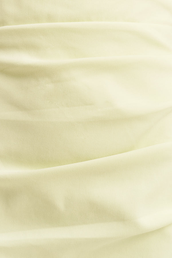 LANI STRAPLESS DRAPED MAXI DRESS - PISTACHIO_SW