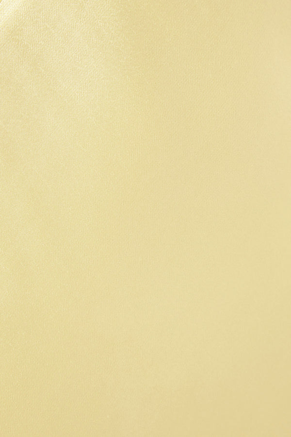 LA LUNE RUCHED HALTER MAXI DRESS - LEMON