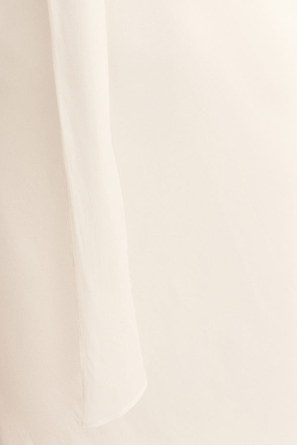 LIRA PLUNGE BALLOON SLEEVE MAXI DRESS - IVORY_SW