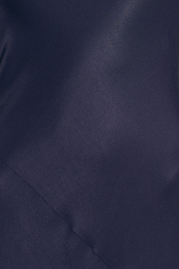 LA LUNE OFF SHOULDER TIE MAXI DRESS - MIDNIGHT