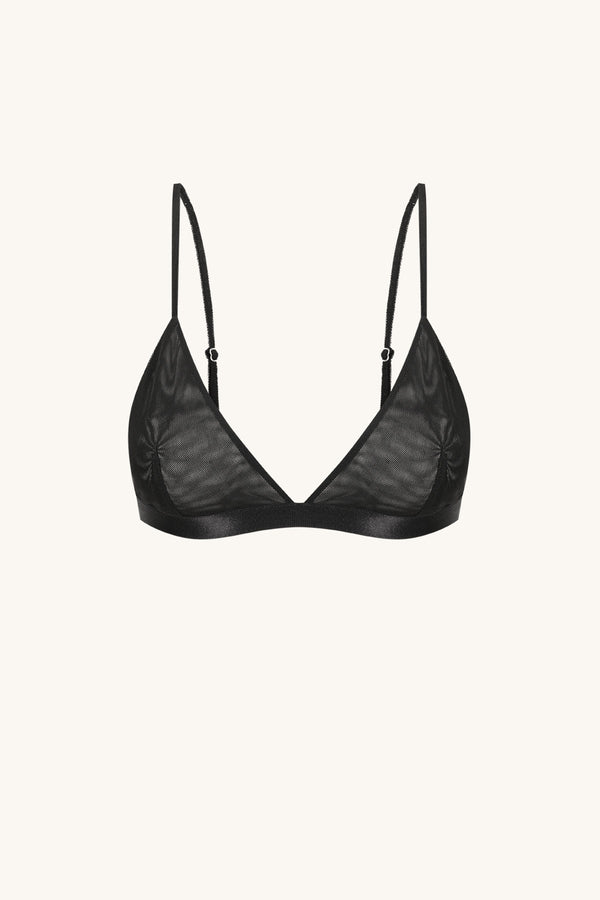 MIRA TRIANGLE BRALETTE - BLACK_G