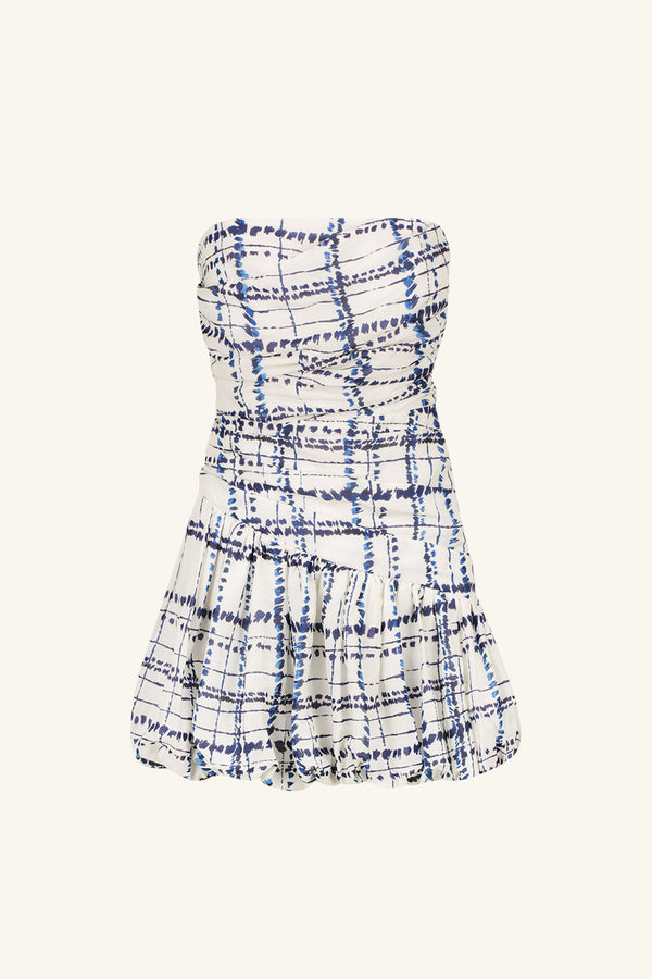 NIKO STRAPLESS BUBBLE MINI DRESS_G