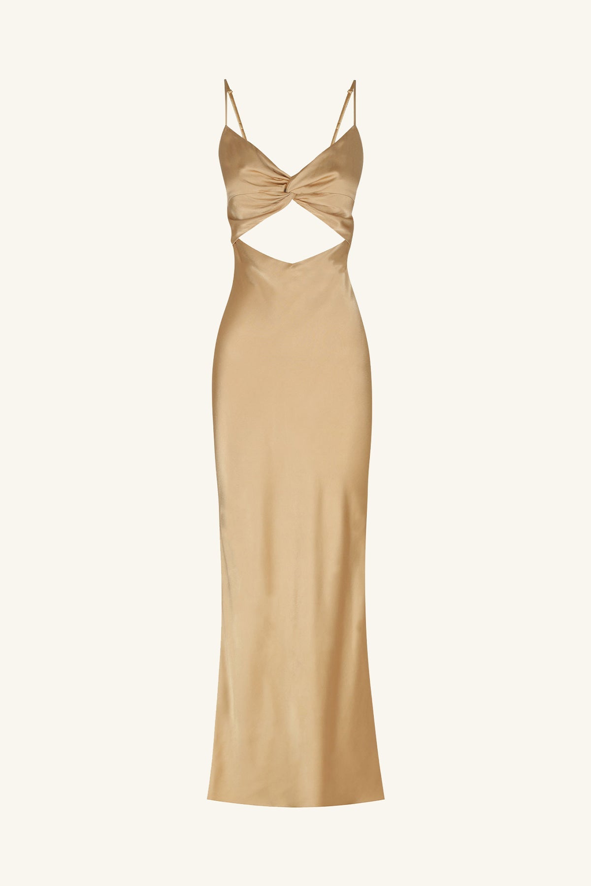 OLIVIERA TWIST FRONT MIDI DRESS - TAFFY_G