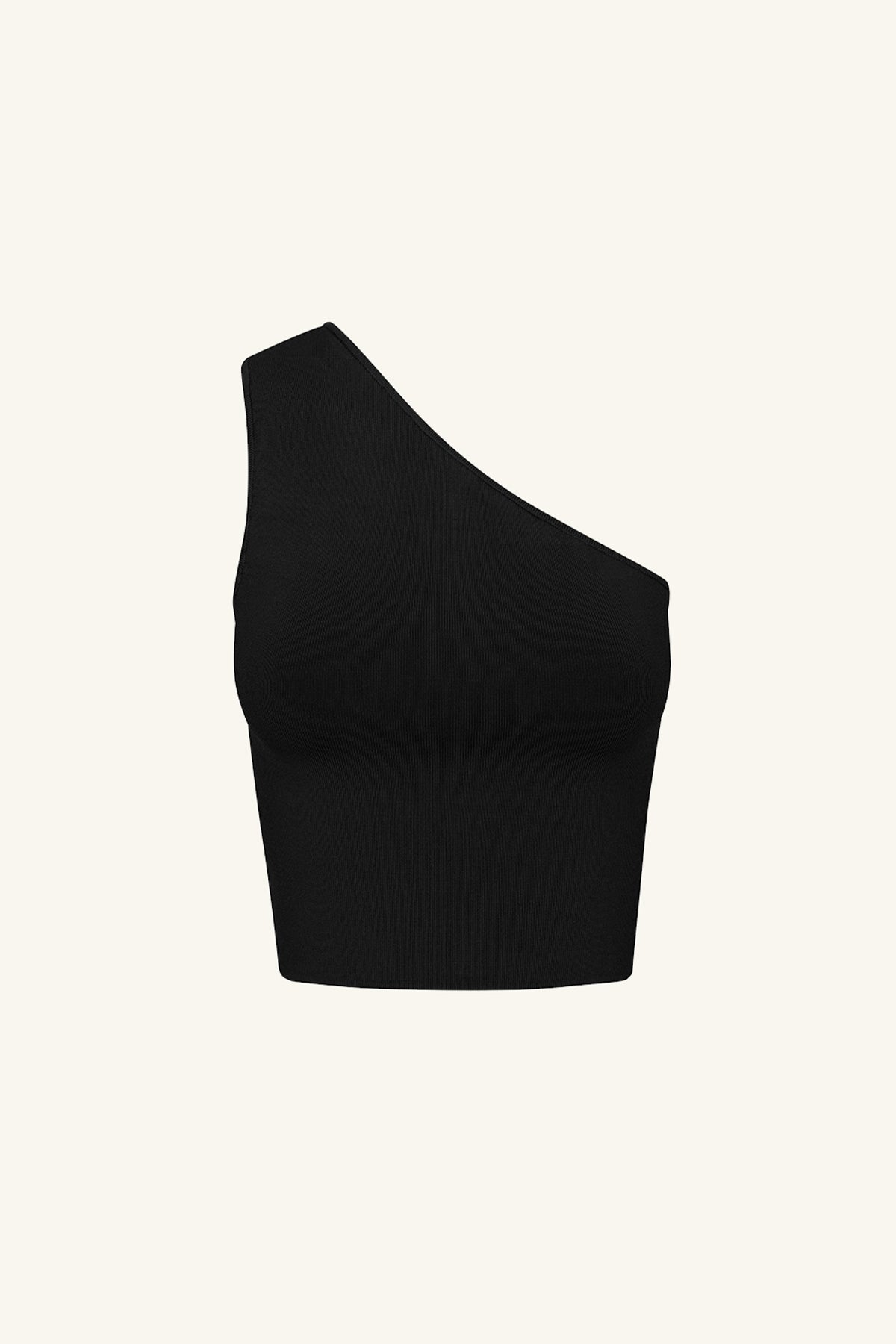 BASIC ONE SHOULDER TOP - BLACK_G