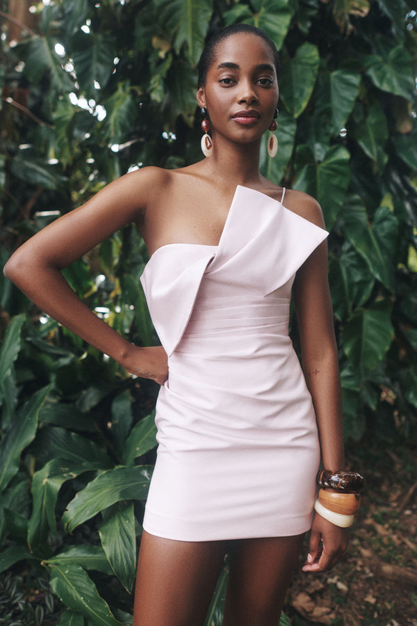 OTIS TWIST KNOT MINI DRESS - FAIRYFLOSS