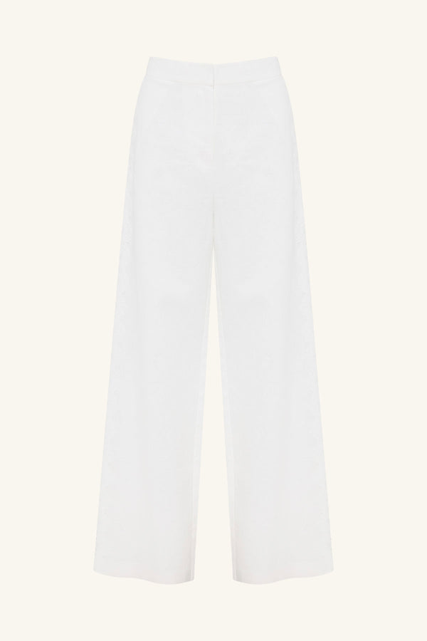 TOILE LACE WIDE LEG PANT - IVORY_G