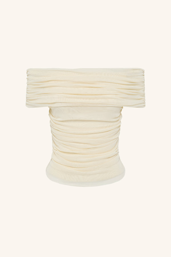 MIRA OFF SHOULDER TOP - IVORY_G