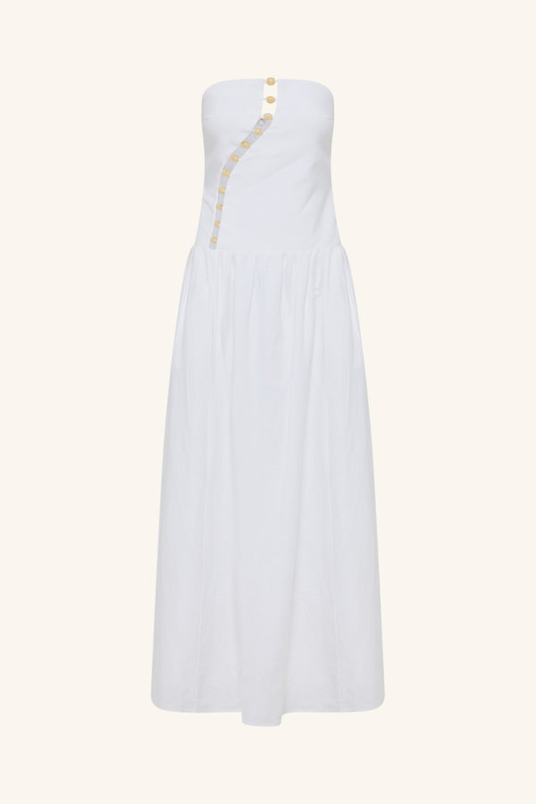 EFFIE STRAPLESS CUT OUT MAXI DRESS - IVORY_G